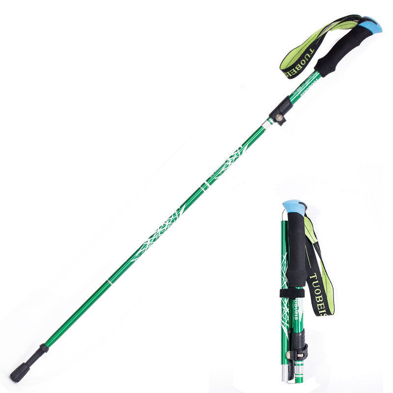 Ultralight Aluminum Alloy 5Sections Walking Poles Adjustable