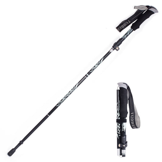 Ultralight Aluminum Alloy 5Sections Walking Poles Adjustable